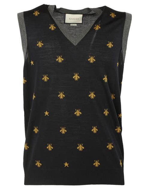 gucci bee vest|gucci jacket without hoodie.